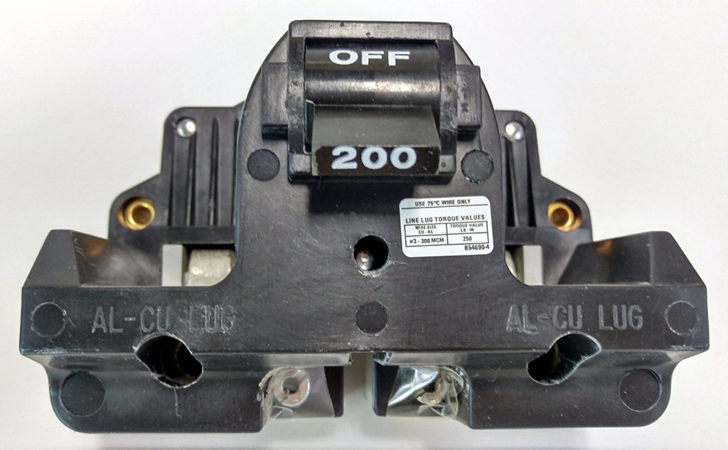 200 amp electrical circuit breaker