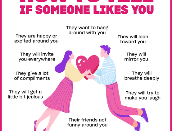7 obvious signs he likes you
