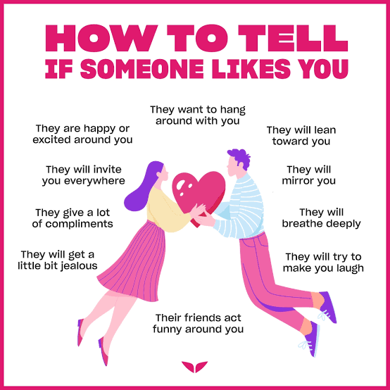 7 obvious signs he likes you